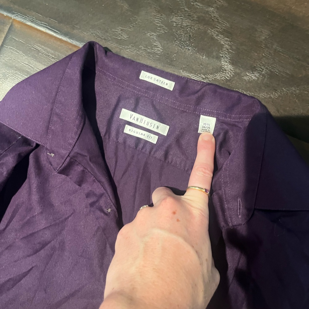 Purple button down - Picture 2 of 2